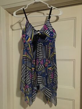 New Colorful Geometric Handkerchief Bathing Suit